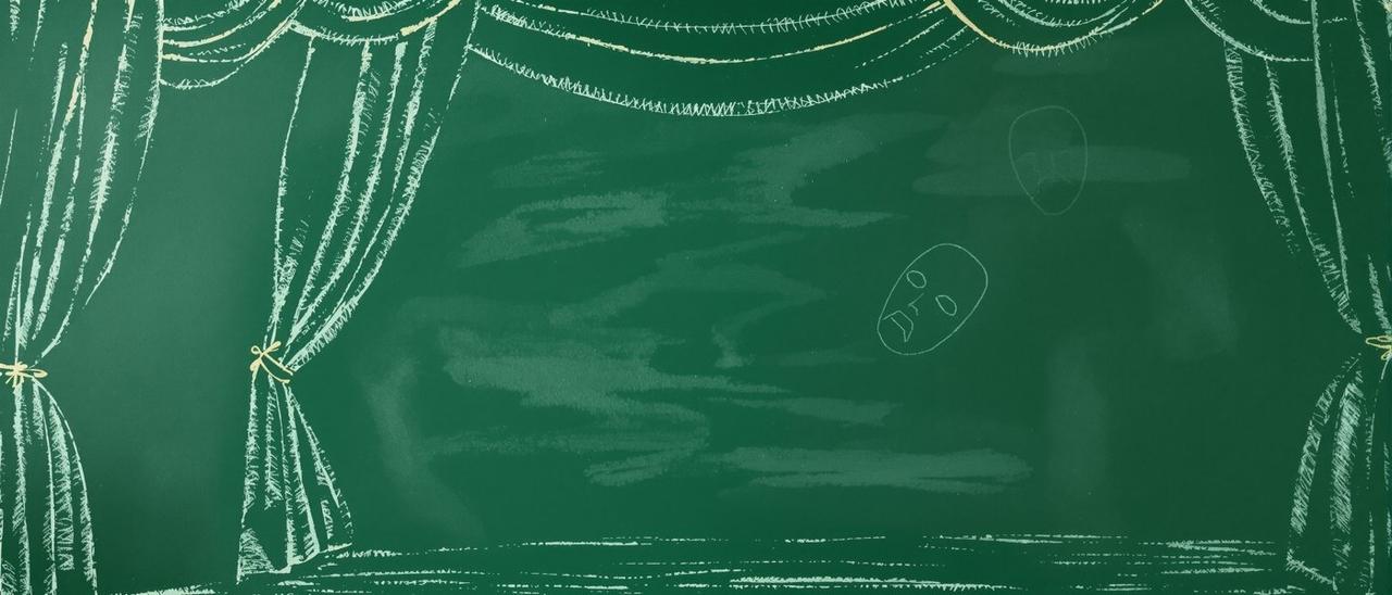 秋霞电影网表演分析专题黑板插画